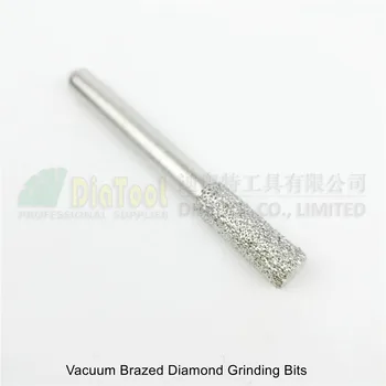 DIATOOL 5 ks Priemer 6 mm Valec Diamond Otrepy Drieku 6 mm Hlavu Brúsenie Bitov Rotačný Nástroj