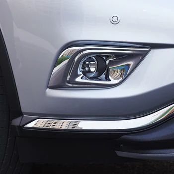 Na Nissan Murano 2016 2017 2018 ABS Chrome Auto predné hmlové Svetlo lampy kryt výbava nálepky príslušenstvo auto styling 2ks