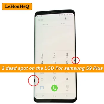 AMOLED Pre Samsung Galaxy S9 Plus G965 Dotykový LCD Displej Digitalizátorom. Montáž Pre samsung S9 Plus LCD s dvoma mŕtvych mieste