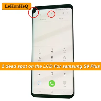 AMOLED Pre Samsung Galaxy S9 Plus G965 Dotykový LCD Displej Digitalizátorom. Montáž Pre samsung S9 Plus LCD s dvoma mŕtvych mieste