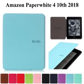 Tenké Kožené puzdro Pre Amazon Nový Kindle Paperwhite 2018 Vydané Kryt Pre Kindle Paperwhite 4 10. Generácie tabletu Prípade