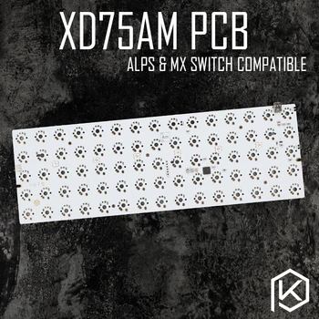 Xd75 xd75am Vlastné Mechanické Klávesnice alpy matias mx kompatibilné 75 klávesov Underglow RGB PCB GH60 60% naprogramované gh60 kle planck