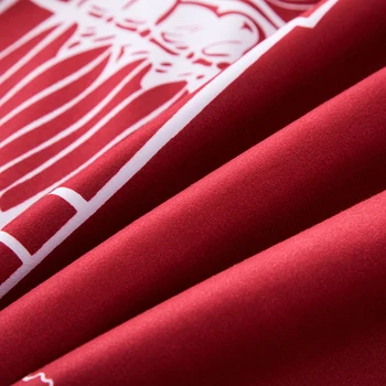 Vysoko Kvalitné Textilné Obliečky Big Ben v Londýne Červená Jednej Manželská Posteľ, 3/4pcs posteľná bielizeň Sady Perinu Bielizeň Posteľná obliečka na Vankúš List