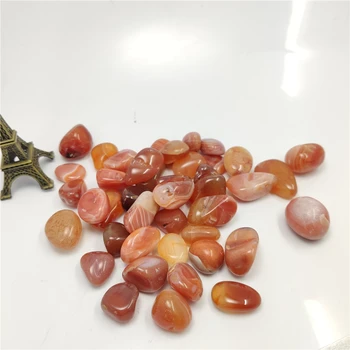 50g Prírodného Rozhádzané Carnelian Crystal Red Štrku Achát Liečivé Kamene, Pestovanie Akváriových Rýb Nádrž DIY Materiál