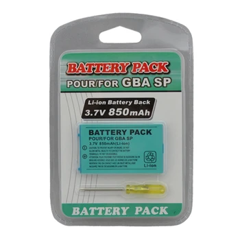 10pcs Nabíjateľná 3,7 V 850mAh Li-ion Power Pack Nástroj Pack Súprava pre Gameboy Advance SP Batéria pre GBA SP