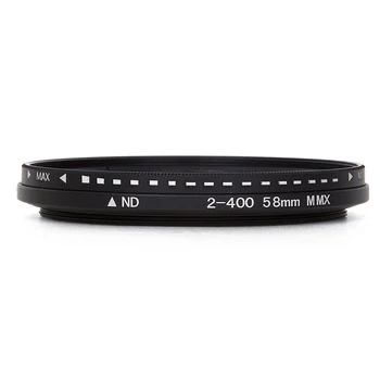 Stlmovač Premennej ND Filter Nastaviteľný ŽÚ2, aby ND400 Neutrálnej Hustoty pre Objektív Fotoaparátu VDX99