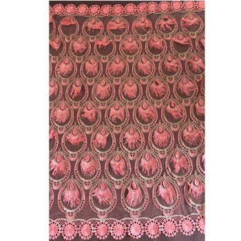 Vysoká Kvalita Afriky Flitrami Čipky Textílie francúzsky KAMENE Čistý Výšivky, Čipky a Tylu Textílie Pre Nigérijský Svadobné Party Šaty
