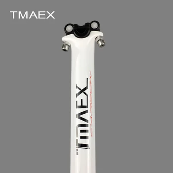 TMAEX Biela Uhlíka Sedlovka Trubice Uhlíkových Vlákien Cestných Bicyklov Sedlovka Horský Bicykel Časti 27.2/30.8/31.6* 350/400MM Ultra ľahké