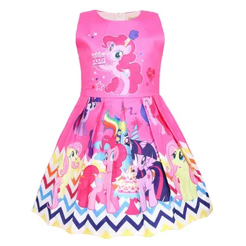 Letné Princezná Little Pony Rainbow, Šaty Pre Dievčatá Halloween Narodeninovej Party Moje Dieťa Jednorožec Vestidos Šaty Oblečenie