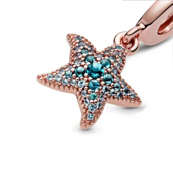 2020 Lete Nové Reálne 925 Silver Korálkové Hviezdice Prívesok Charms Korálky fit Pôvodnej 3 mm Náramky Ženy DIY Šperky S1558