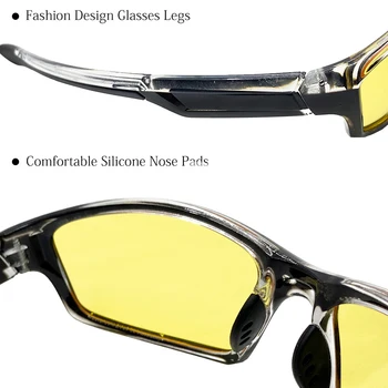 YAMEIZE Anti-glare Night Vision Okuliare Pre Jazdy Mužov Polarizované slnečné Okuliare Žlté Šošovky dioptrické Okuliare Rybárske Ovládač Okuliare Gafas