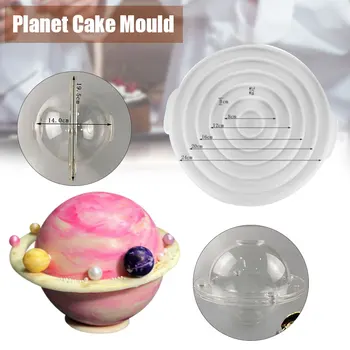 Novo 3D Planéty Tortu Formovať Čokoládu Formy Plast/Slicone pre Pekárne Mousse Tortu Formy Kuchyňa Pečenie Nástroje