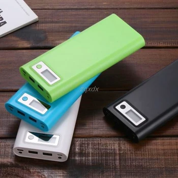 Dual 8x USB 18650 Batérie DIY Držiak na LCD Displeji Power Bank Prípade Box Pre iphone Whosale&Dropship